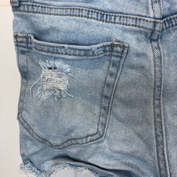JUST USA frayed edge denim jean shorts size xs - Picture 8 of 8